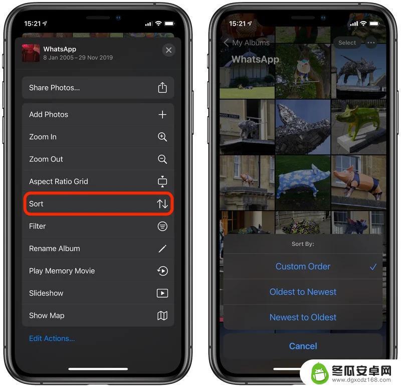 手机上怎么进行图片排序 iOS 14 照片应用如何更改图片顺序