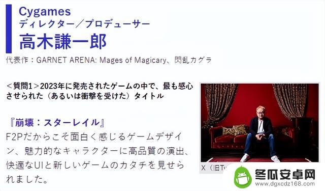 5位知名游戏制作人一致评选出2023年最具深度的游戏，星穹铁道成为他们共同推荐的作品