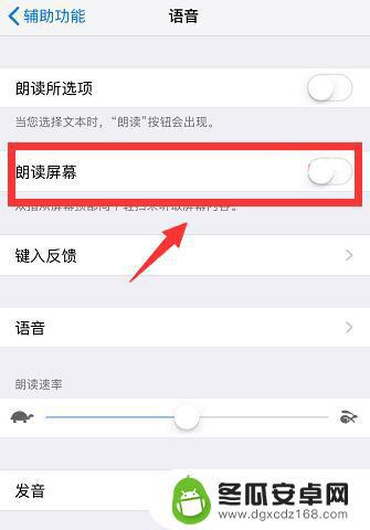 苹果手机6如何读字 iPhone 如何关闭朗读屏幕功能