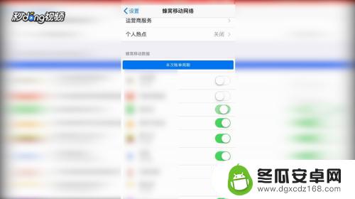 苹果手机数据哪里打开 苹果手机移动数据开关在哪里