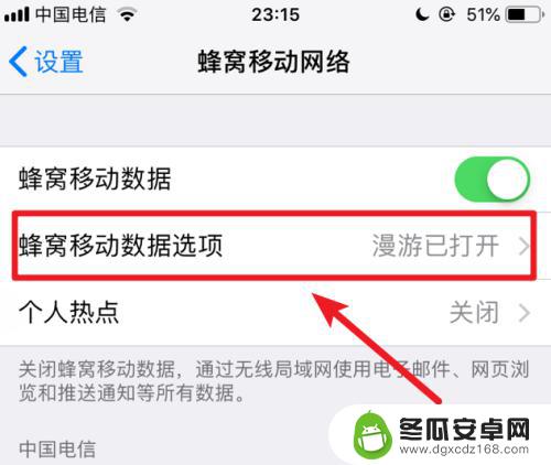 手机顶部怎么设置显示4g 苹果iphone手机开启蜂窝数据后没有4G信号怎么办